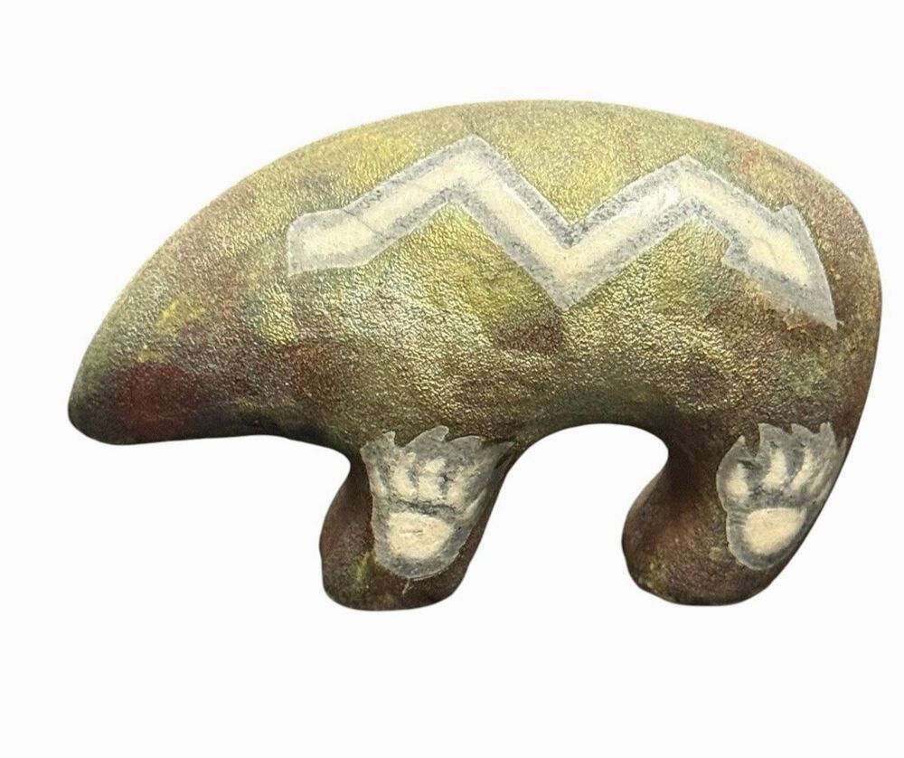 Jeremy Diller Southwest Raku Spirit Pottery Bear Signed